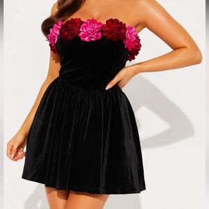 Black Velvet Cocktail Dress